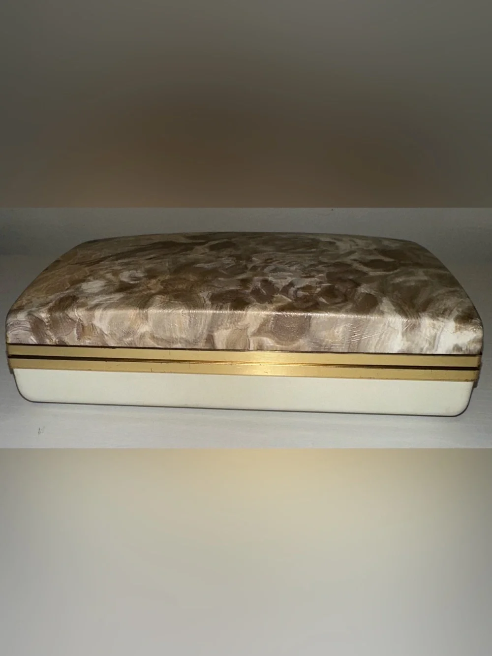 Vtg Vinyl Jewelry Travel Box